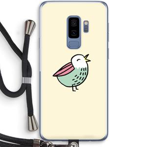 CaseCompany Birdy: Samsung Galaxy S9 Plus Transparant Hoesje met koord