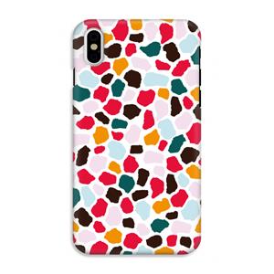 CaseCompany Colored Giraffe: iPhone XS Tough Case