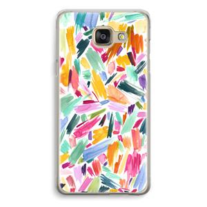CaseCompany Watercolor Brushstrokes: Samsung Galaxy A5 (2016) Transparant Hoesje
