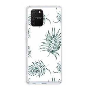 CaseCompany Simple leaves: Samsung Galaxy S10 Lite Transparant Hoesje