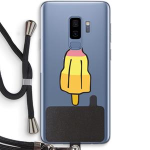 CaseCompany Raketijsje: Samsung Galaxy S9 Plus Transparant Hoesje met koord