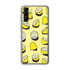 CaseCompany When Life Gives You Lemons...: Samsung Galaxy S21 Plus Transparant Hoesje