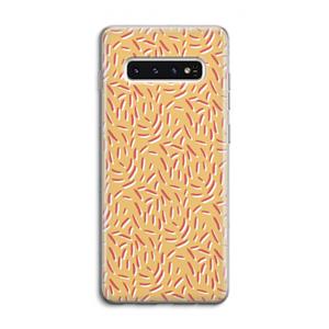 CaseCompany Camouflage: Samsung Galaxy S10 4G Transparant Hoesje
