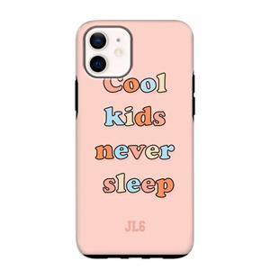 CaseCompany Cool Kids Never Sleep: iPhone 12 mini Tough Case