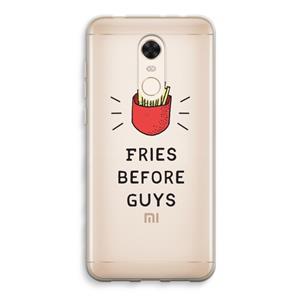 CaseCompany Fries before guys: Xiaomi Redmi 5 Transparant Hoesje