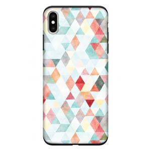 CaseCompany Gekleurde driehoekjes pastel: iPhone XS Max Tough Case
