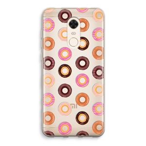 CaseCompany Donuts: Xiaomi Redmi 5 Transparant Hoesje