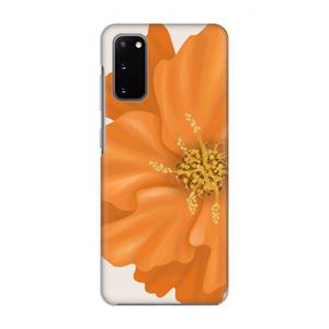 CaseCompany Orange Ellila flower: Volledig geprint Samsung Galaxy S20 Hoesje