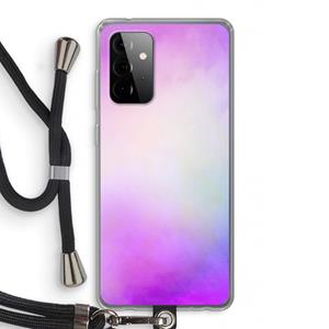 CaseCompany Clouds pastel: Samsung Galaxy A72 5G Transparant Hoesje met koord