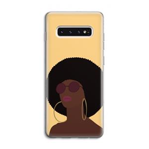 CaseCompany Golden hour: Samsung Galaxy S10 4G Transparant Hoesje
