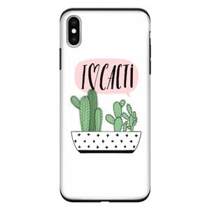 CaseCompany I love cacti: iPhone XS Max Tough Case