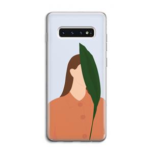 CaseCompany Leaf: Samsung Galaxy S10 4G Transparant Hoesje