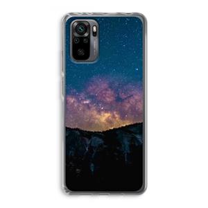 CaseCompany Travel to space: Xiaomi Redmi Note 10 Pro Transparant Hoesje