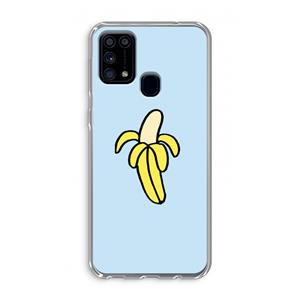 CaseCompany Banana: Samsung Galaxy M31 Transparant Hoesje