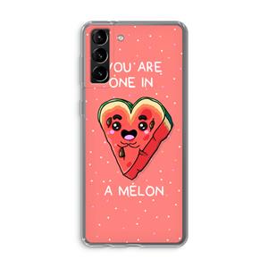 CaseCompany One In A Melon: Samsung Galaxy S21 Plus Transparant Hoesje
