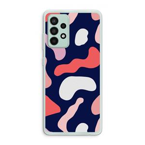 CaseCompany Memphis Shapes Pink: Samsung Galaxy A52s 5G Transparant Hoesje