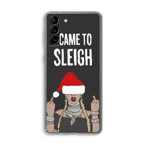 CaseCompany Came To Sleigh: Samsung Galaxy S21 Plus Transparant Hoesje