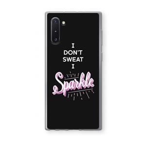 CaseCompany Sparkle quote: Samsung Galaxy Note 10 Transparant Hoesje