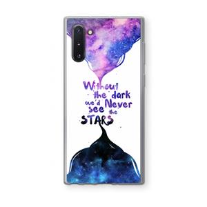 CaseCompany Stars quote: Samsung Galaxy Note 10 Transparant Hoesje