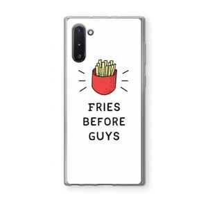 CaseCompany Fries before guys: Samsung Galaxy Note 10 Transparant Hoesje