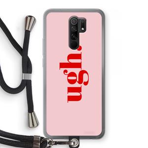 CaseCompany Ugh: Xiaomi Redmi 9 Transparant Hoesje met koord