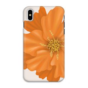 CaseCompany Orange Ellila flower: iPhone XS Tough Case