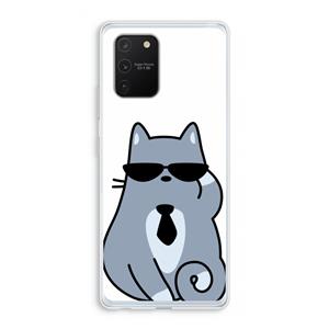 CaseCompany Cool cat: Samsung Galaxy S10 Lite Transparant Hoesje