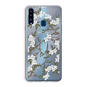 CaseCompany Blossoming spring: Samsung Galaxy A20s Transparant Hoesje