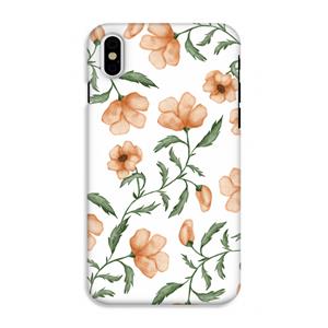 CaseCompany Peachy flowers: iPhone XS Tough Case