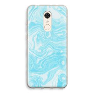 CaseCompany Waterverf blauw: Xiaomi Redmi 5 Transparant Hoesje