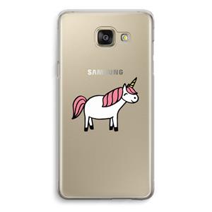 CaseCompany Eenhoorn: Samsung Galaxy A5 (2016) Transparant Hoesje