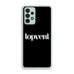 CaseCompany Topvent Zwart: Samsung Galaxy A52s 5G Transparant Hoesje