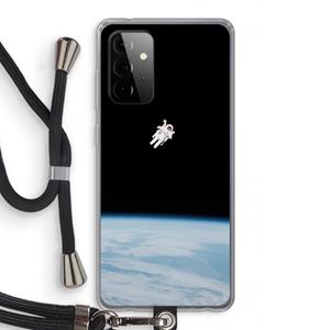 CaseCompany Alone in Space: Samsung Galaxy A72 5G Transparant Hoesje met koord