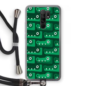 CaseCompany Crocs: Xiaomi Redmi 9 Transparant Hoesje met koord