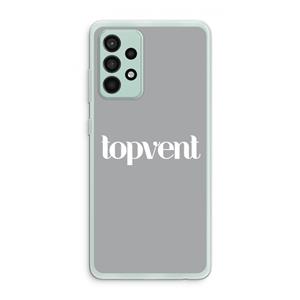 CaseCompany Topvent Grijs Wit: Samsung Galaxy A52s 5G Transparant Hoesje