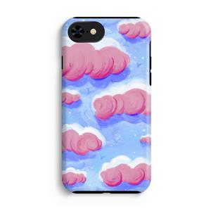 CaseCompany Roze wolken met vogels: iPhone 8 Tough Case