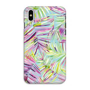 CaseCompany Tropical Palms Blue: iPhone XS Tough Case