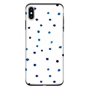 CaseCompany Blauwe stippen: iPhone XS Max Tough Case
