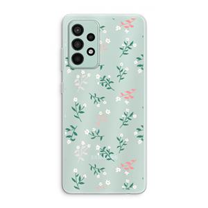 CaseCompany Small white flowers: Samsung Galaxy A52s 5G Transparant Hoesje