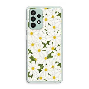 CaseCompany Summer Daisies: Samsung Galaxy A52s 5G Transparant Hoesje