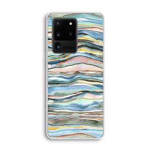 CaseCompany Watercolor Agate: Samsung Galaxy S20 Ultra Transparant Hoesje