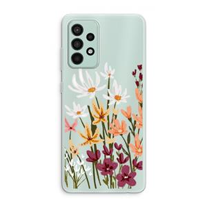 CaseCompany Painted wildflowers: Samsung Galaxy A52s 5G Transparant Hoesje