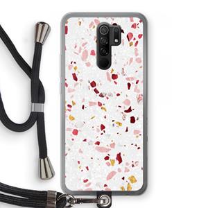 CaseCompany Terrazzo N°9: Xiaomi Redmi 9 Transparant Hoesje met koord