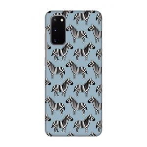 CaseCompany Zebra: Volledig geprint Samsung Galaxy S20 Hoesje