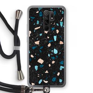 CaseCompany Terrazzo N°11: Xiaomi Redmi 9 Transparant Hoesje met koord