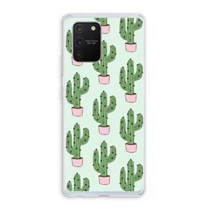 CaseCompany Cactus Lover: Samsung Galaxy S10 Lite Transparant Hoesje