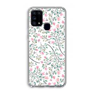 CaseCompany Sierlijke bloemen: Samsung Galaxy M31 Transparant Hoesje