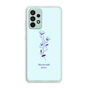 CaseCompany Bloom with grace: Samsung Galaxy A52s 5G Transparant Hoesje