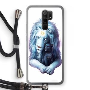 CaseCompany Child Of Light: Xiaomi Redmi 9 Transparant Hoesje met koord