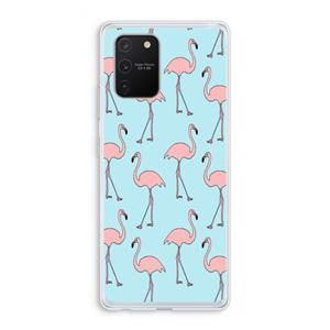CaseCompany Anything Flamingoes: Samsung Galaxy S10 Lite Transparant Hoesje